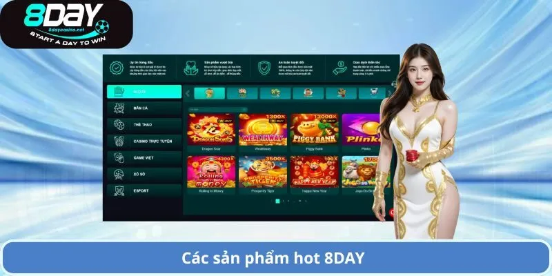 8DAY 4 Các sản phẩm hot 8DAY